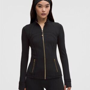 Lululemon Athletica Black Jacket with Gold Zipper